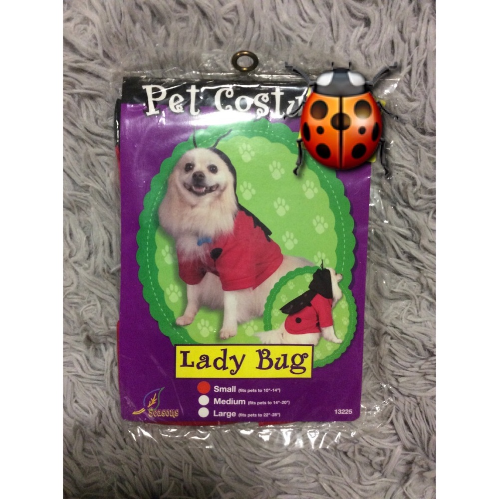New Seasons USA Red Black Lady Bug Pet Costume S🐞